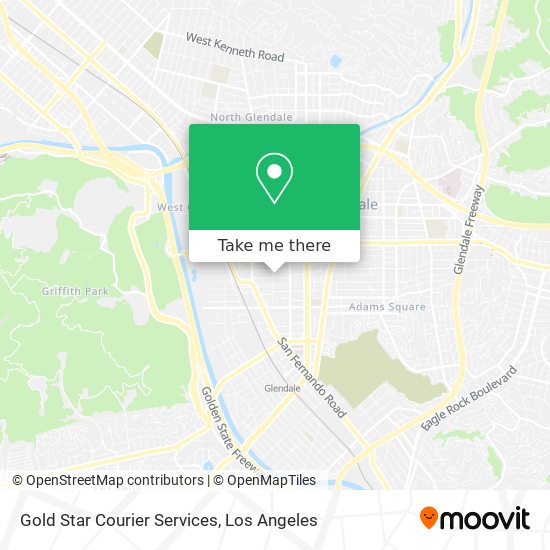 Gold Star Courier Services map