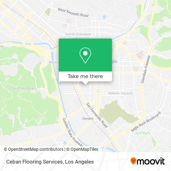 Ceban Flooring Services map