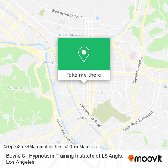 Mapa de Boyne Gil Hypnotism Training Institute of LS Angls