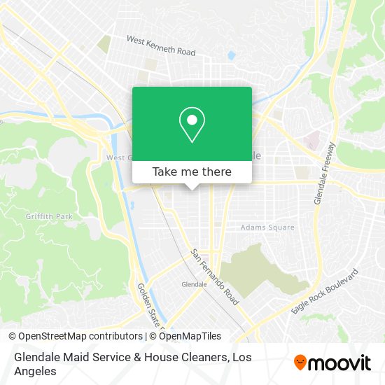 Glendale Maid Service & House Cleaners map