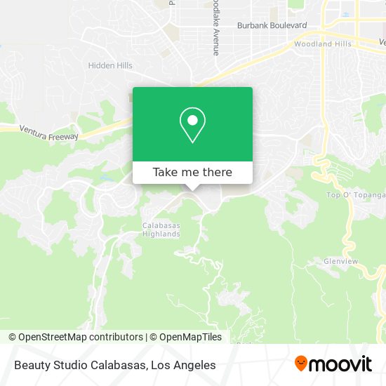 Mapa de Beauty Studio Calabasas