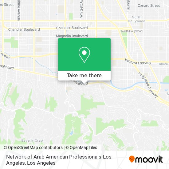 Network of Arab American Professionals-Los Angeles map