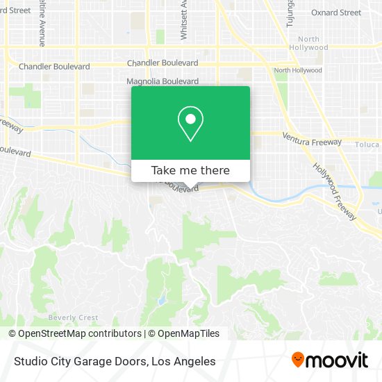 Studio City Garage Doors map