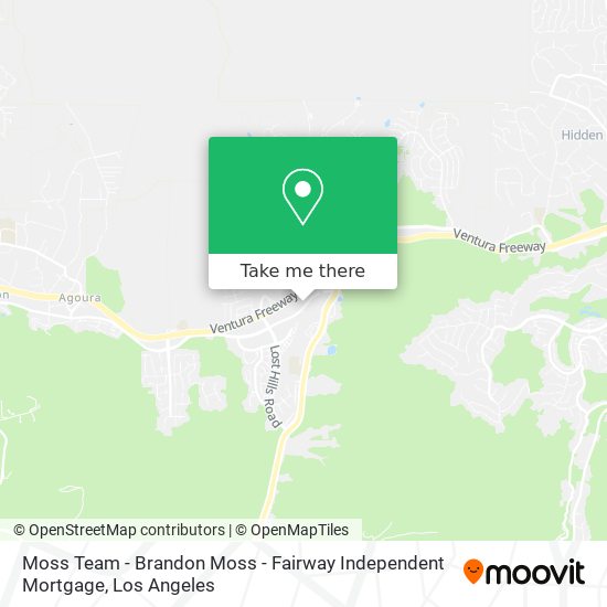 Mapa de Moss Team - Brandon Moss - Fairway Independent Mortgage