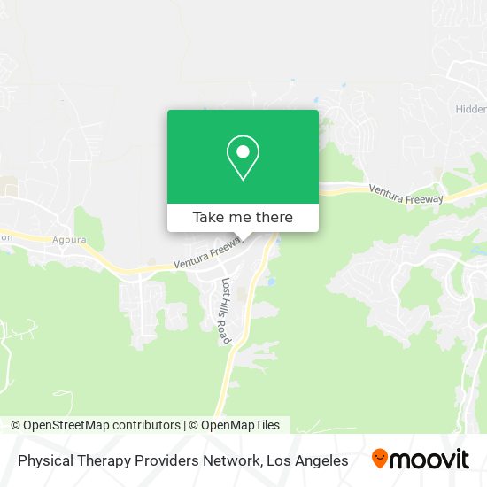 Mapa de Physical Therapy Providers Network