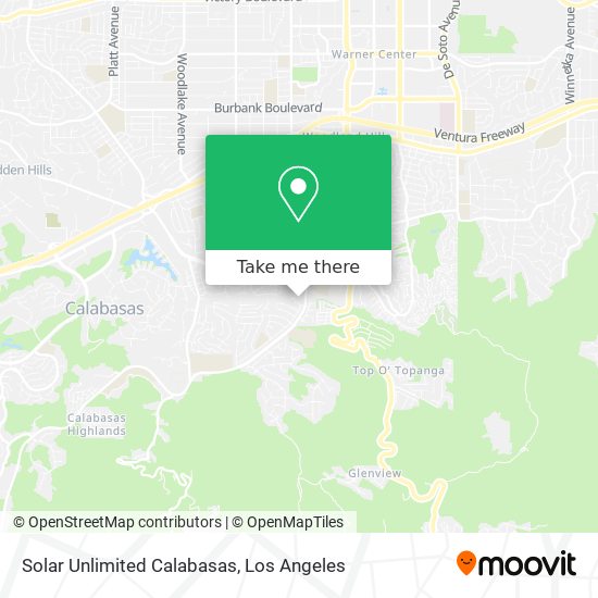 Solar Unlimited Calabasas map