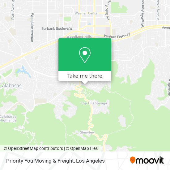 Priority You Moving & Freight map