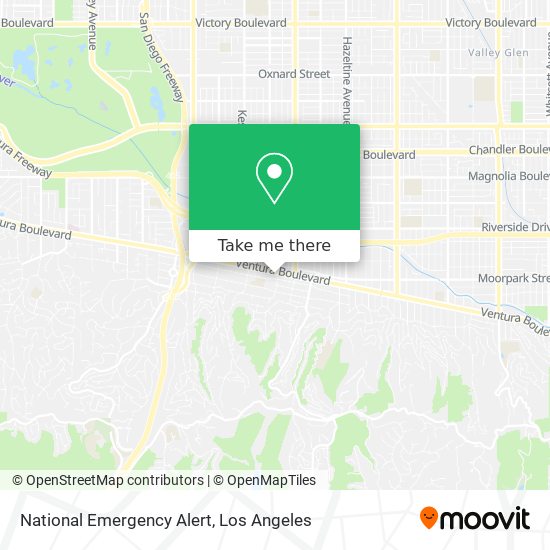 National Emergency Alert map