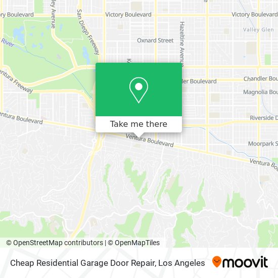 Cheap Residential Garage Door Repair map