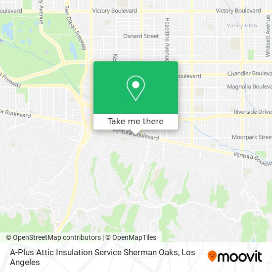 Mapa de A-Plus Attic Insulation Service Sherman Oaks