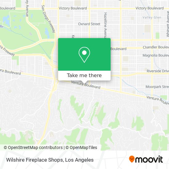 Wilshire Fireplace Shops map