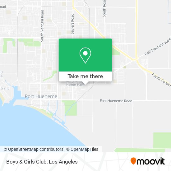 Boys & Girls Club map