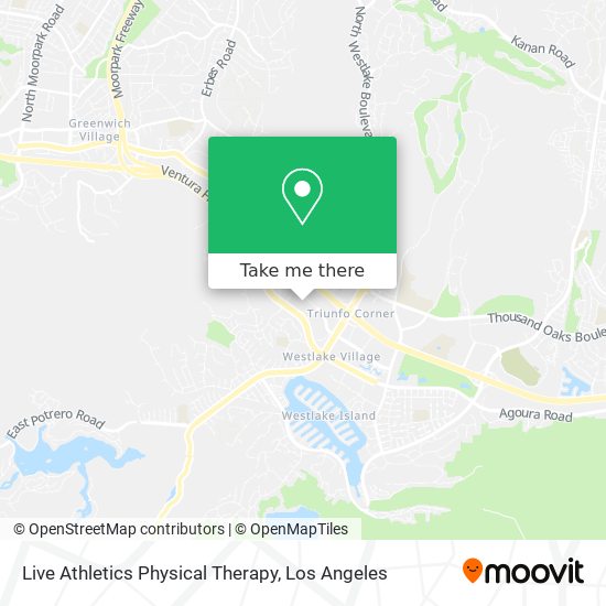 Mapa de Live Athletics Physical Therapy