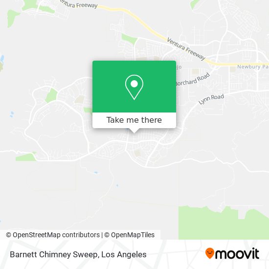 Barnett Chimney Sweep map