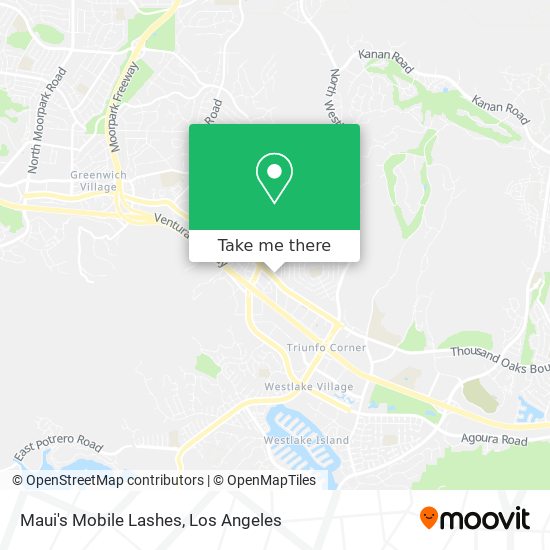 Maui's Mobile Lashes map