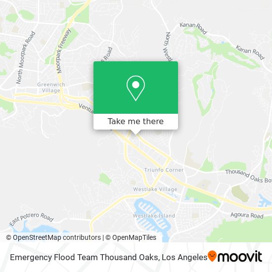 Emergency Flood Team Thousand Oaks map
