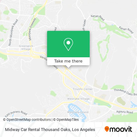 Mapa de Midway Car Rental Thousand Oaks