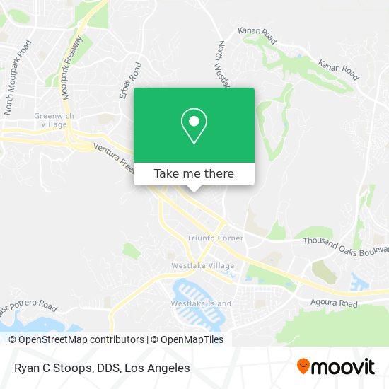 Ryan C Stoops, DDS map