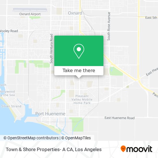 Town & Shore Properties- A CA map