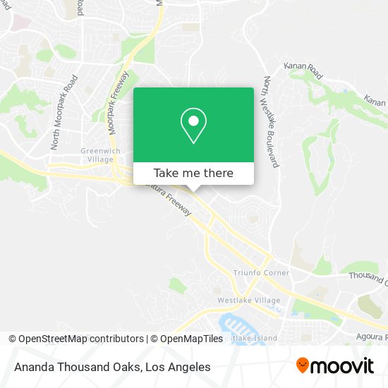 Ananda Thousand Oaks map