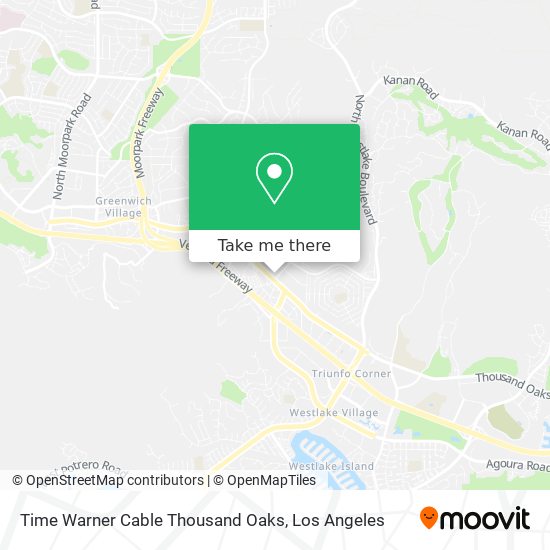 Time Warner Cable Thousand Oaks map