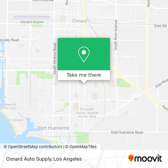 Oxnard Auto Supply map