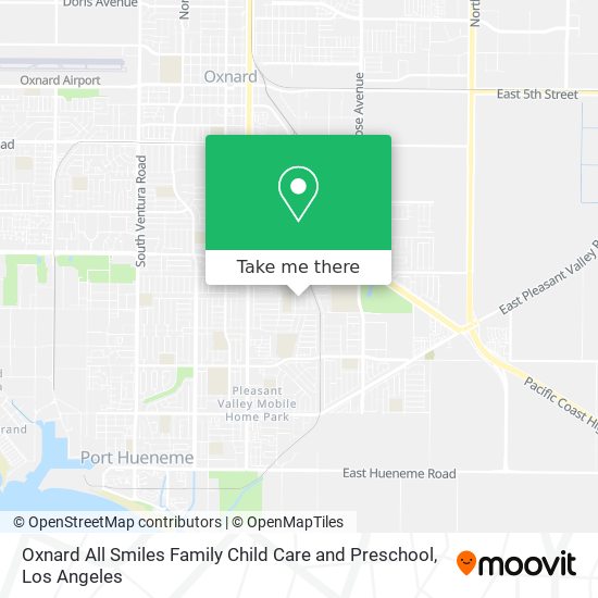 Oxnard All Smiles Family Child Care and Preschool map