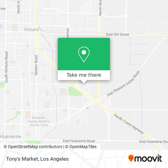 Tony's Market map