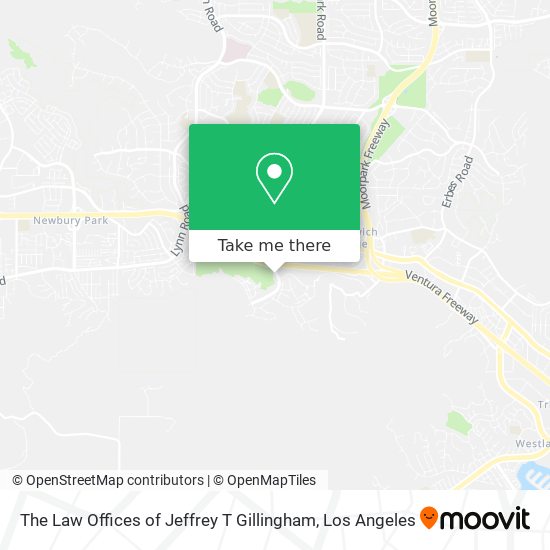 The Law Offices of Jeffrey T Gillingham map