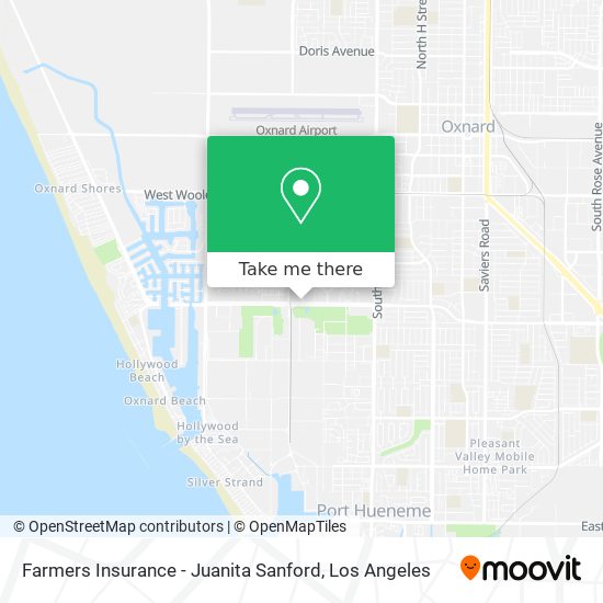 Mapa de Farmers Insurance - Juanita Sanford