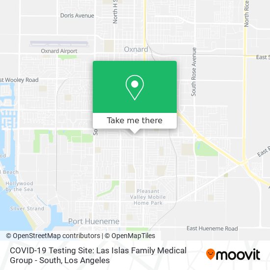 Mapa de COVID-19 Testing Site: Las Islas Family Medical Group - South
