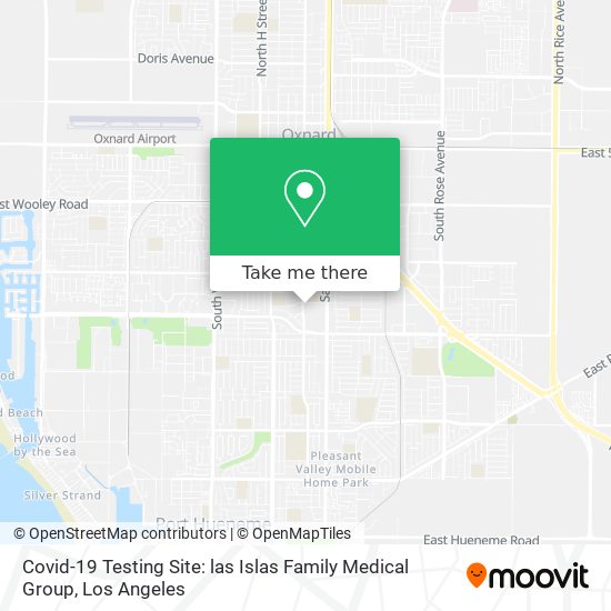 Mapa de Covid-19 Testing Site: las Islas Family Medical Group