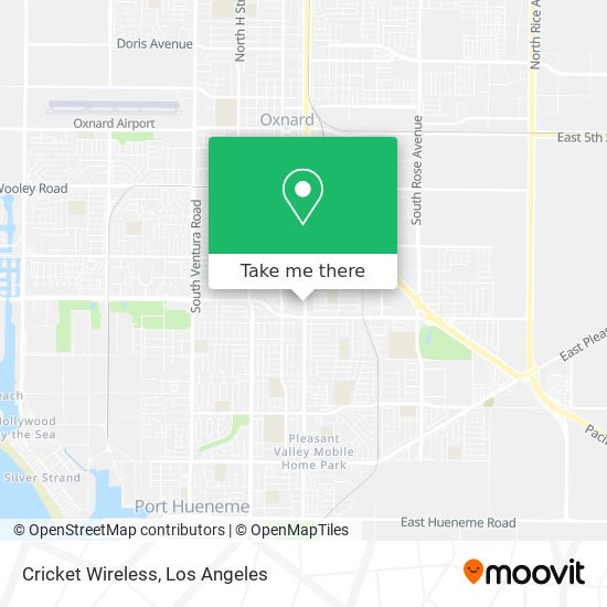 Mapa de Cricket Wireless