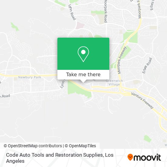 Mapa de Code Auto Tools and Restoration Supplies