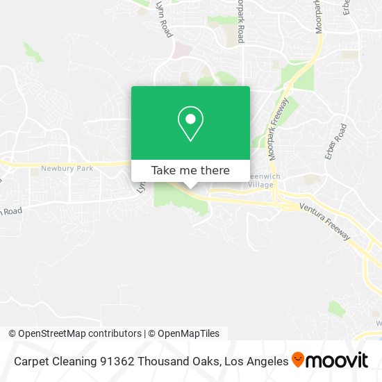 Mapa de Carpet Cleaning 91362 Thousand Oaks