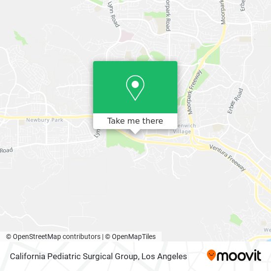Mapa de California Pediatric Surgical Group