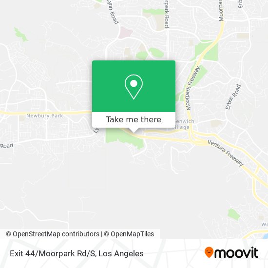 Exit 44/Moorpark Rd/S map