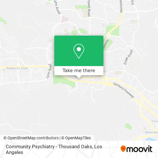 Mapa de Community Psychiatry - Thousand Oaks