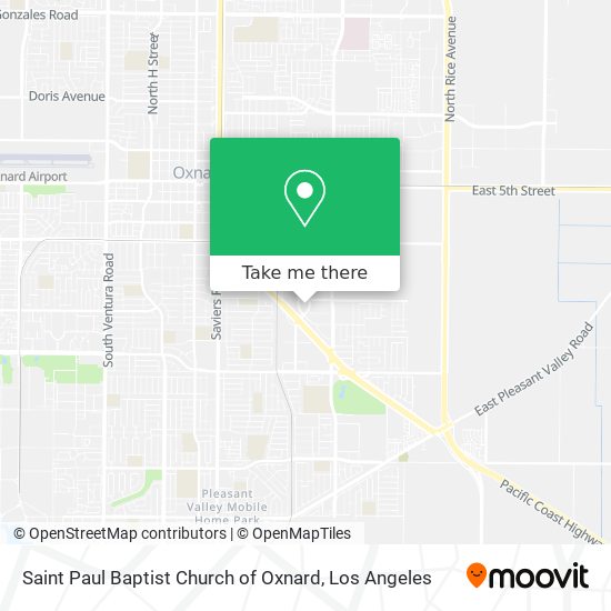 Mapa de Saint Paul Baptist Church of Oxnard