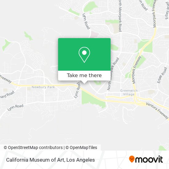California Museum of Art map