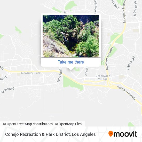 Conejo Recreation & Park District map