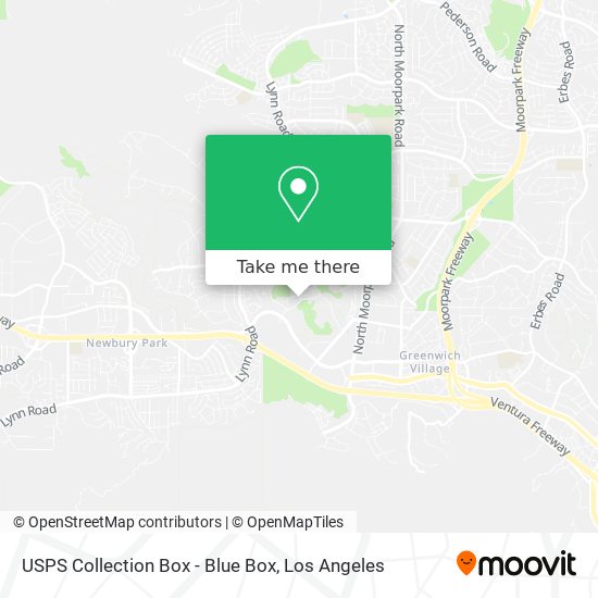 USPS Collection Box - Blue Box map