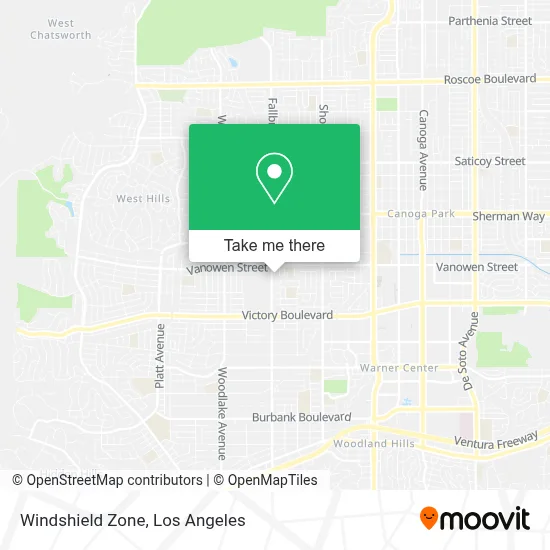 Windshield Zone map
