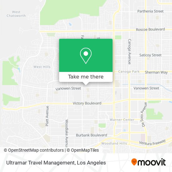 Ultramar Travel Management map