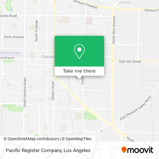 Pacific Register Company map