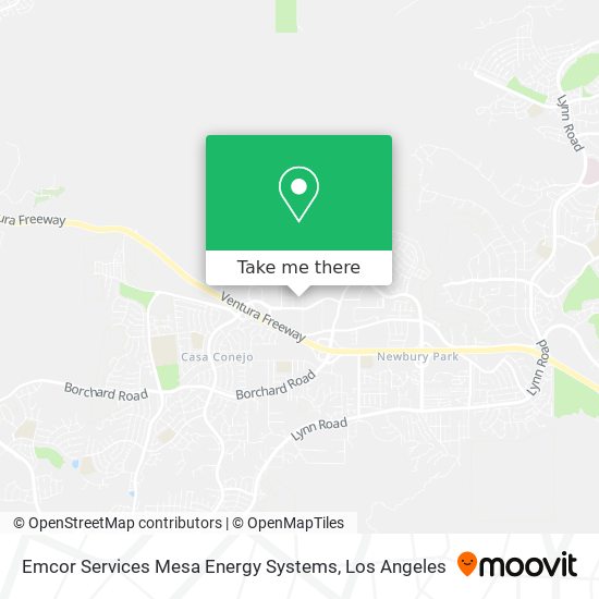 Emcor Services Mesa Energy Systems map