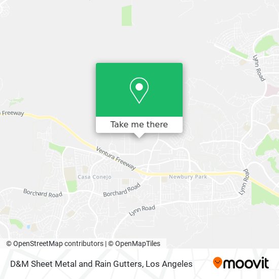 D&M Sheet Metal and Rain Gutters map