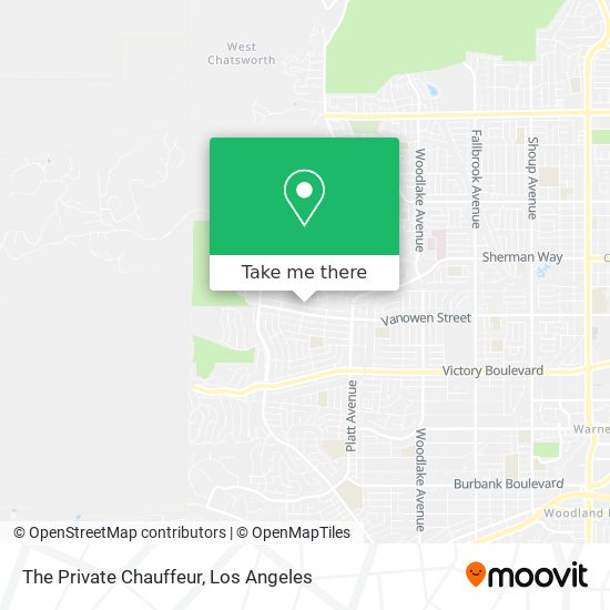 The Private Chauffeur map