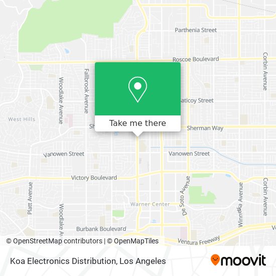 Koa Electronics Distribution map