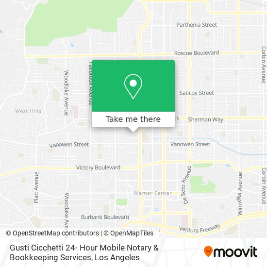 Mapa de Gusti Cicchetti 24- Hour Mobile Notary & Bookkeeping Services